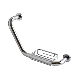 ידית אחיזה 55 ס"מ + סבוניה ניקל דגם ארט H005 מלדן