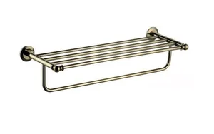 מדף בית מלון 60 ס"מ זהב זרקוניום ניתן בקידוח/ בהדבקה דגם מונקו 80300GO מלדן