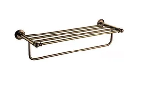 מדף בית מלון 60 ס"מ רוז גולד ניתן בקידוח/ בהדבקה דגם מונקו 80300ROS מלדן