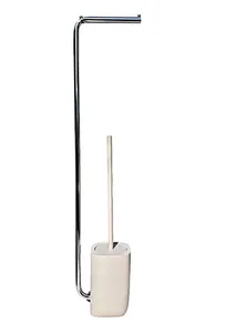 מעמד רצפתי לנייר + מברשת אסלה קרם CBG-100115 מלדן