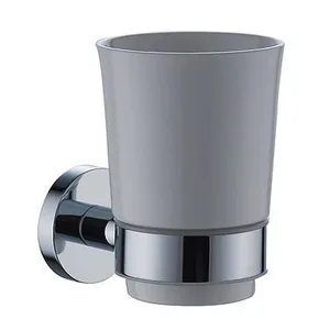 כוס חרס למברשות שיניים ניקל תלויה בקידוח/ בהדבקה דגם עדן - ED-558 מלדן