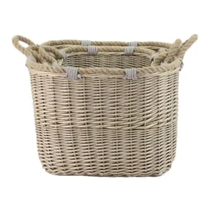 סט 3 סלי כביסה בשלושה גדלים מרובעים מקש TA240096 מלדן