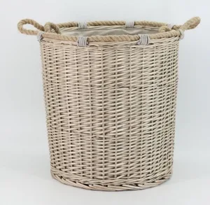 סט ארבעה סלי כביסה קש עגולים TA240089 מלדן