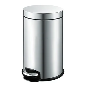 פח 3 ליטר JAVA ניקל מוברש קוטר 17 ס"מ טריקה שקטה 8856ST מלדן