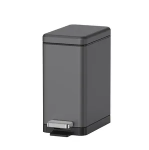 פח 6 ליטר JAVA מלבני גרפיט טריקה שקטה 8875GRA מלדן