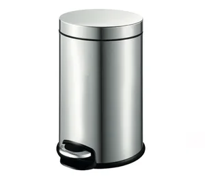 פח 5 ליטר JAVA ניקל מוברש קוטר 20 ס"מ טריקה שקטה 8856ST מלדן