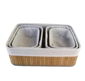 סט 5 סלסלות במבוק בשלושה גדלים שונים HD19162 מלדן