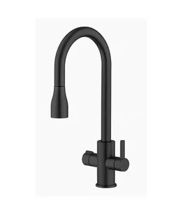 ברז מערכת מים PRIME חם קר ומטוהר שחור מט 146070 ISE