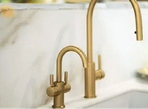 ברז מערכת מים HERO חם קר ומטוהר זהב מוברש 146884 ISE