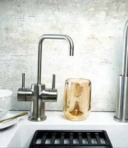 ברז מערכת מים חם קר ומטוהר נירוסטה 45396AU ISE