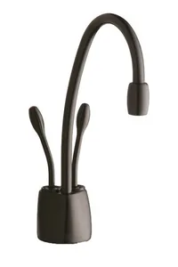 ברז מערכת מים חם קר ומטוהר שחור מט 44252Y ISE