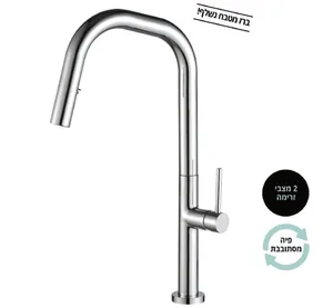 ברז מטבח נישלף NEXT ניקל