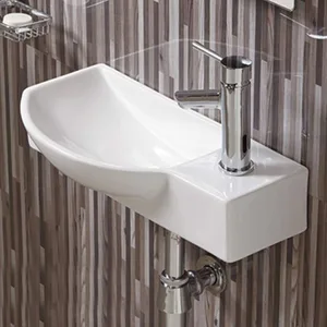 כיור פולו POLO תלוי + ברז מים קרים PONI