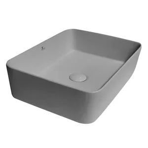 כיור מלבני מונח אפור מט