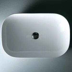 כיור מונח לבן דפנות דקות