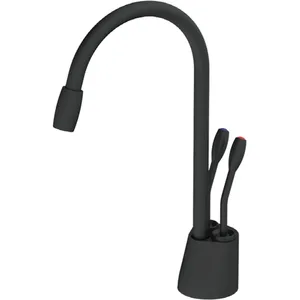 ברז מערכת מים חמים-קרים מילוס MILOS שחור מט