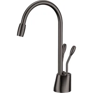 ברז מערכת מים חמים-קרים מילוס MILOS גרפיט מט