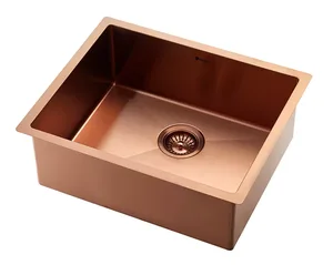 כיור מטבח נירוסטה וינו 60/45 רוז גולד