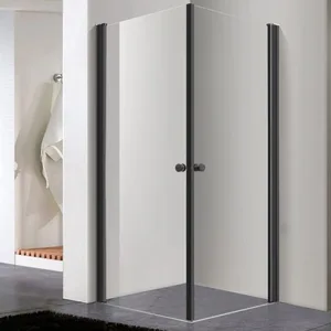 מקלחון טווין שחור TWIN BLACK 80/90