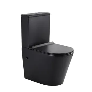 אסלת מונובלוק שחור מט ולנטינו + מושב הידראולי