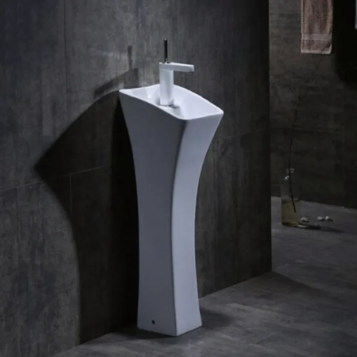 כיור עומד דגם ANGEL לבן