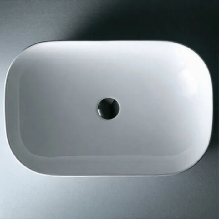 כיור מונח לבן דפנות דקות