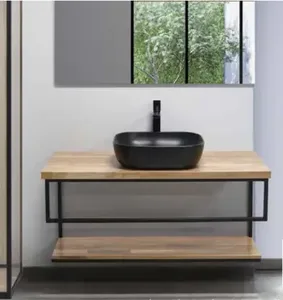 מתלה מיוחד + מדף דגם חרוב 120 ס"מ