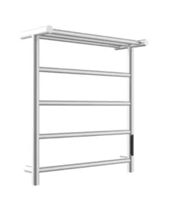 מחמם מגבות 60/23/60 ס"מ עם מסך לד + אפליקציה לפלאפון - ניקל מוברש TH017CB סיוון אופיר