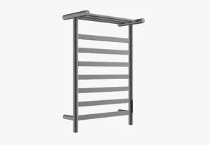 מחמם מגבות 55/23/83 ס"מ עם מדף ומסך לד + אפליקציה לפלאפון - אפור גרפיט TH005GR סיוון אופיר