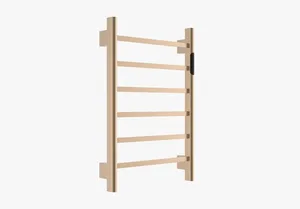 מחמם מגבות 58/50/7 ס"מ עם מסך לד + אפליקציה לפלאפון - רוז גולד TH002RG סיוון אופיר