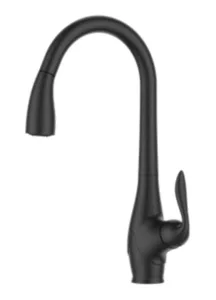 ברז מטבח נשלף 2 מצבי זרימה שחור מט 1094B סיוון אופיר