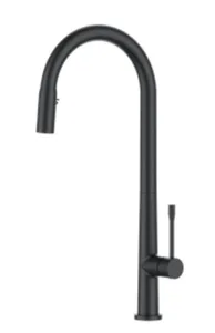 ברז מטבח נשלף 2 מצבי זרימה שחור מט 1093B סיוון אופיר