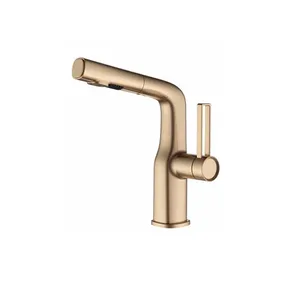 ברז מטבח נשלף 2 מצבי זרימה רוז גולד מט 1049RG סיוון אופיר