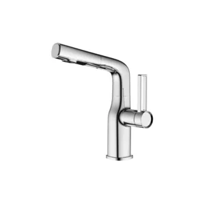 ברז מטבח נשלף 2 מצבי זרימה ניקל מבריק 1049 סיוון אופיר