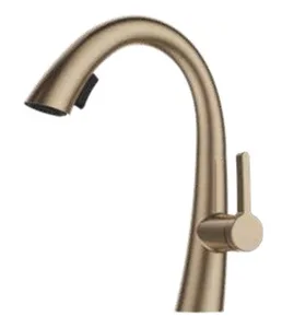 ברז מטבח נמוך נשלף 2 מצבי זרימה רוז גולד מט 1017RG סיוון אופיר