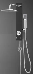 מוט פינוק ללא אינטרפוץ ראש טוש ומזלף מרובע זכוכית שחורה 2120S סיוון אופיר